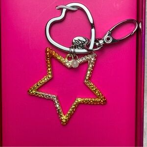Betsey Johnson Star Shaped Keychain
